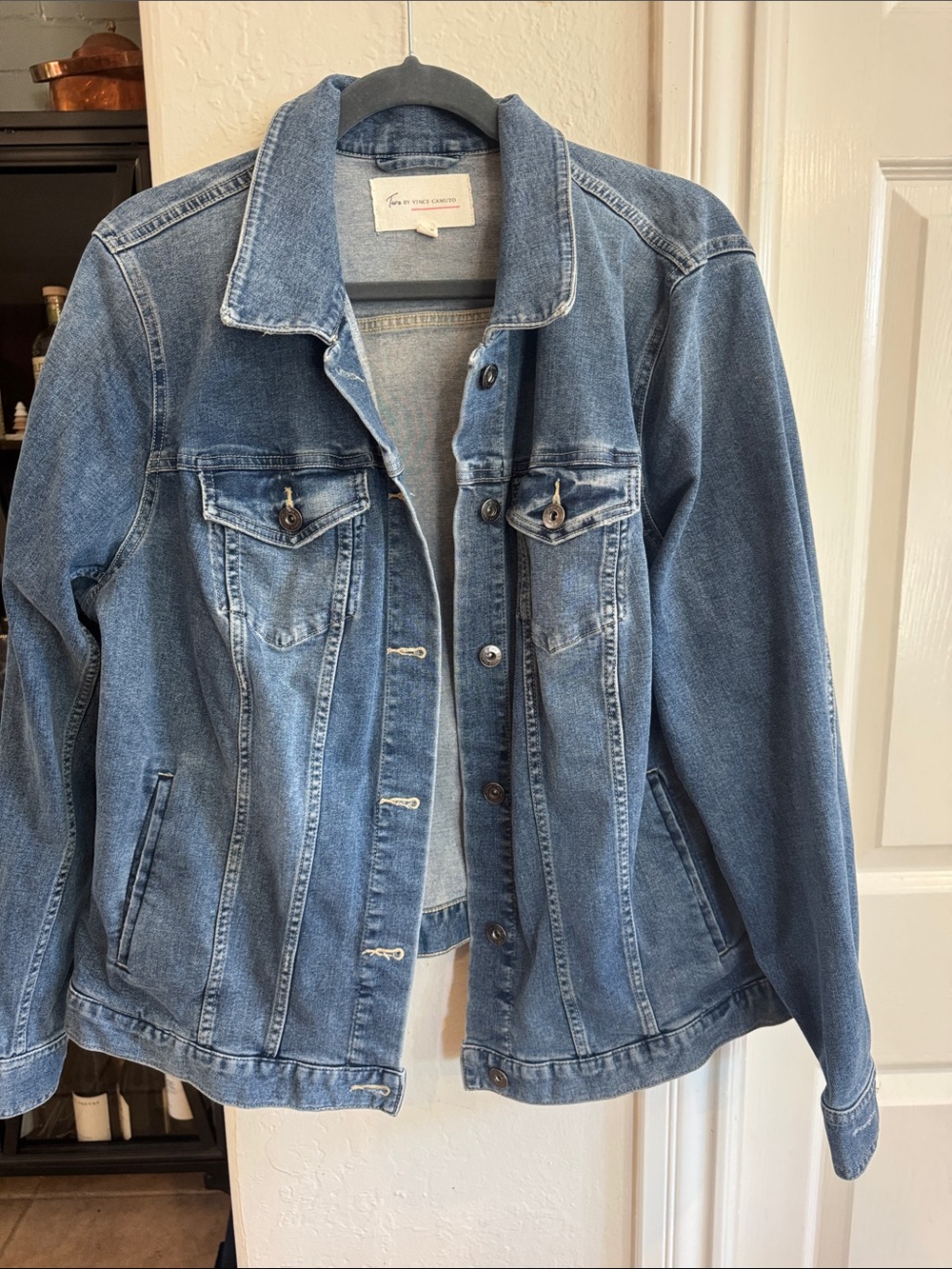 Vince Camuto Medium Blue Denim Jacket